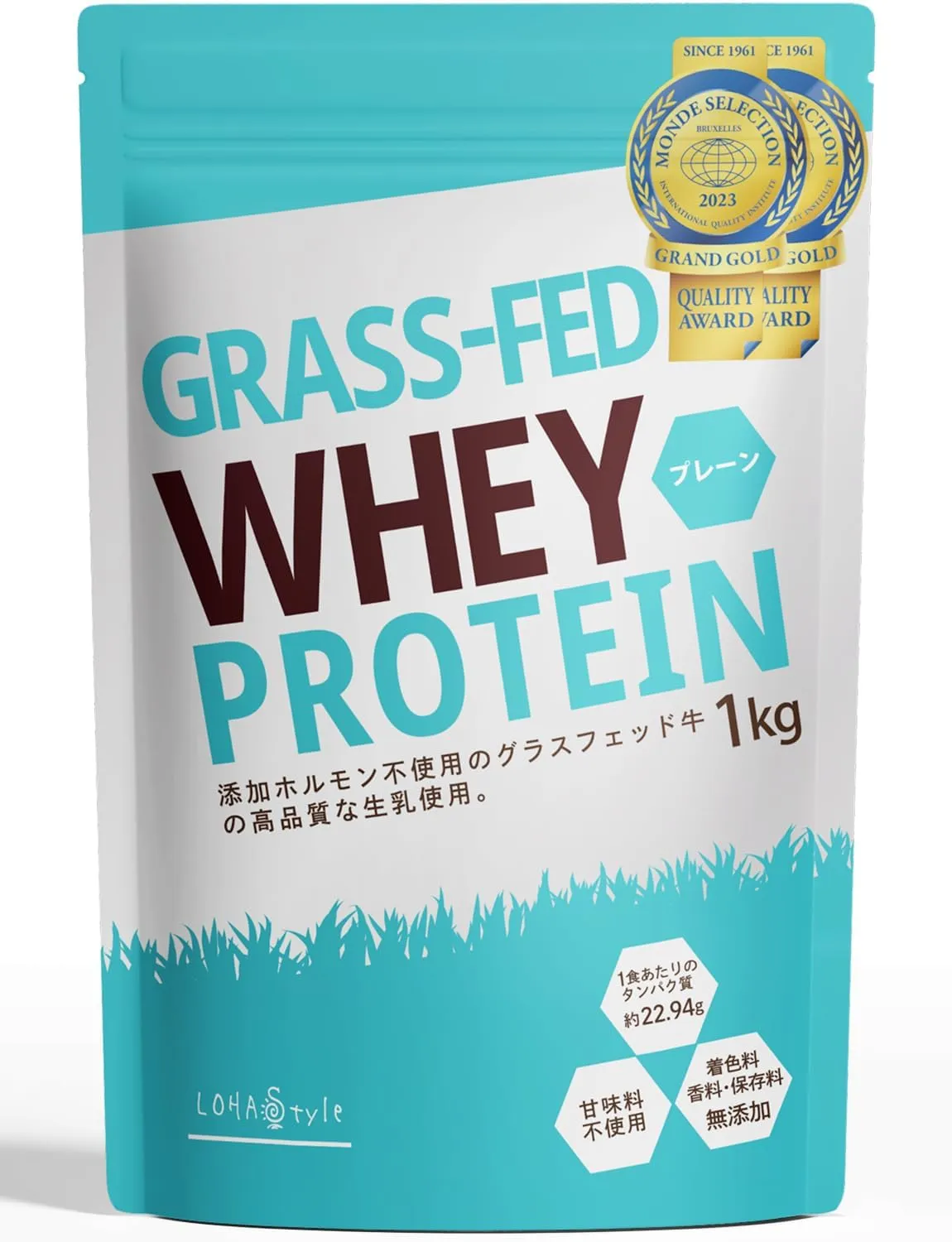 LOHAStyle グラスフェッド プロテイン プレーン 1kg