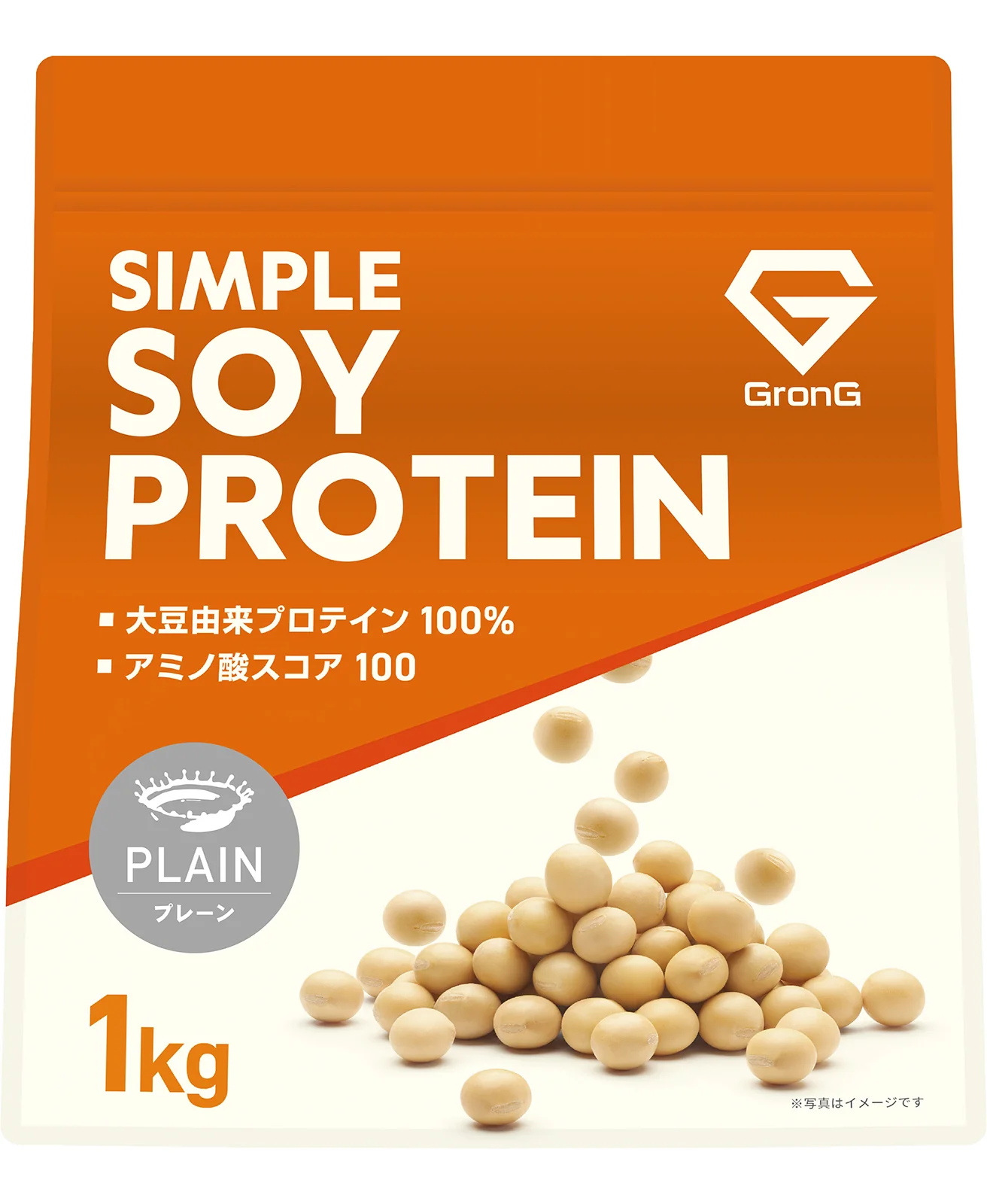 GronG シンプルソイプロテイン 1kg