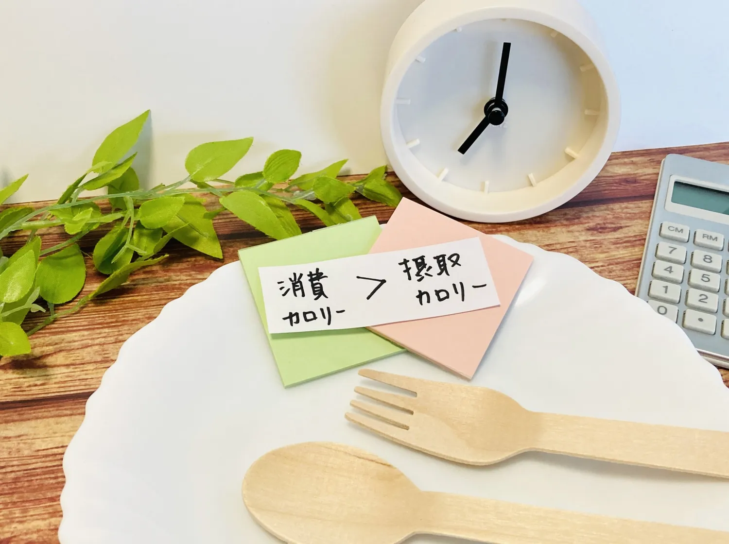 摂取カロリーが消費カロリーを上回っていない